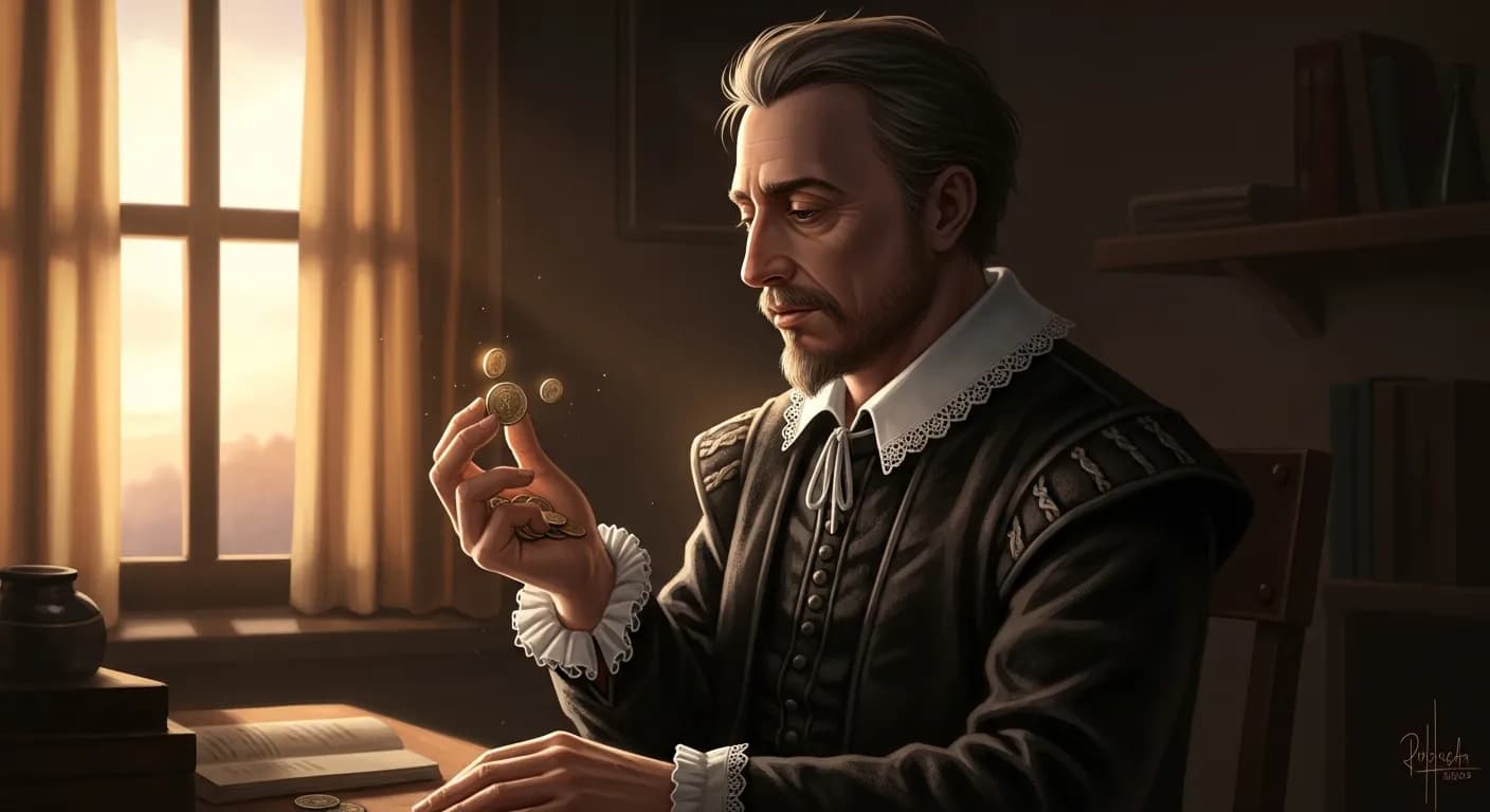 「ミゲル・デ・セルバンテス」「自分のポケットの小銭は、他人のポケットの大金にまさる。」の画像