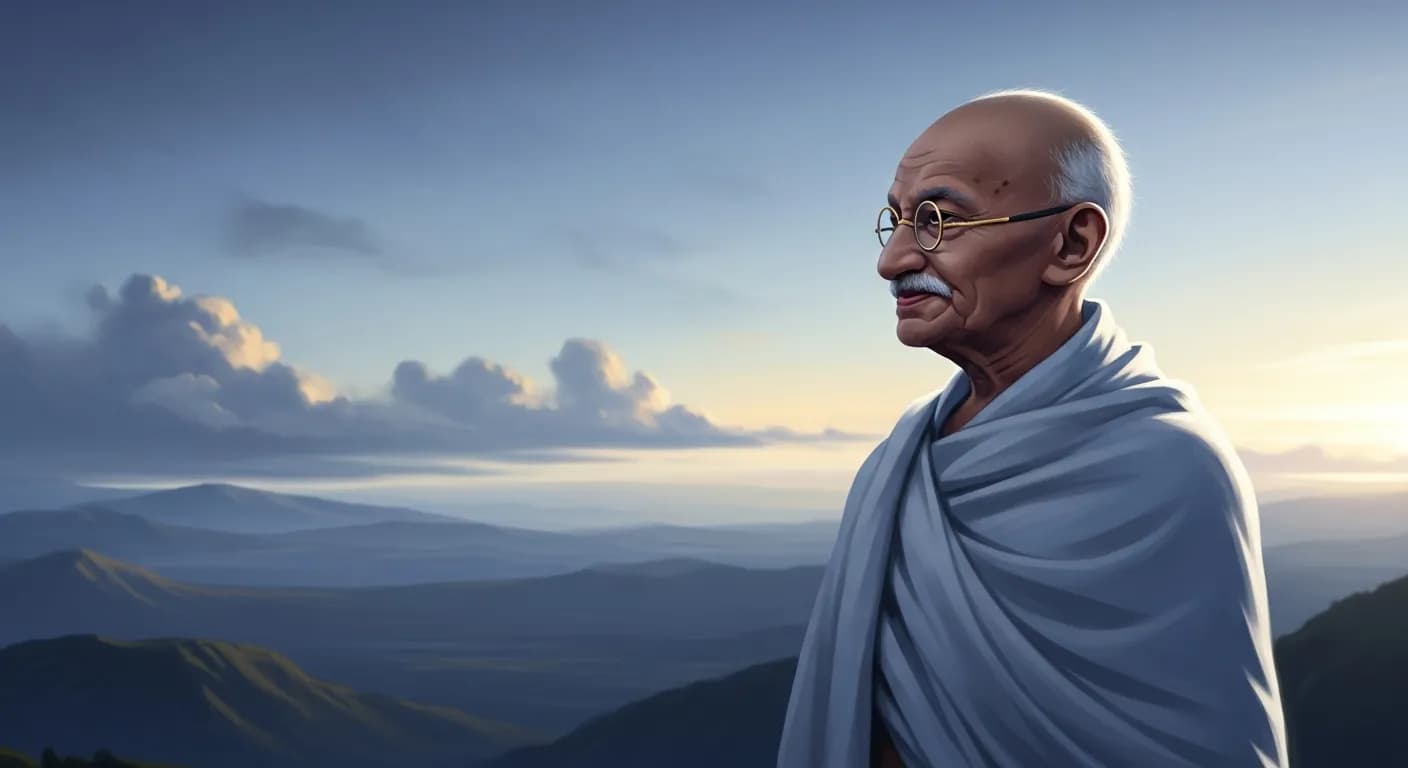 「マハトマ・ガンディー」「自分が行動したことすべては取るに足らないことかもしれない。しかし、行動したというそのことが重要なのである。」の画像