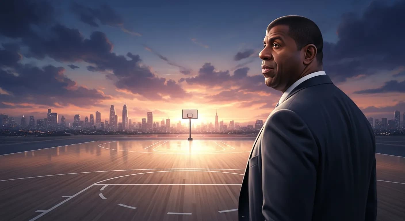 「マジック・ジョンソン」「あなたが現状を変えられる唯一の人間だ。
あなたの夢が何であれ、それを追いなさい。」の画像