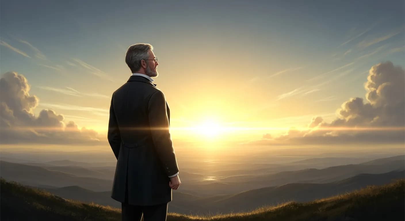 「ウィリアム・ジェームズ」「人生を恐れてはいけない。 人生は生きるに値するものだと信じなさい。 その思いが、事実を作り出す手助けとなるであろう。」の画像