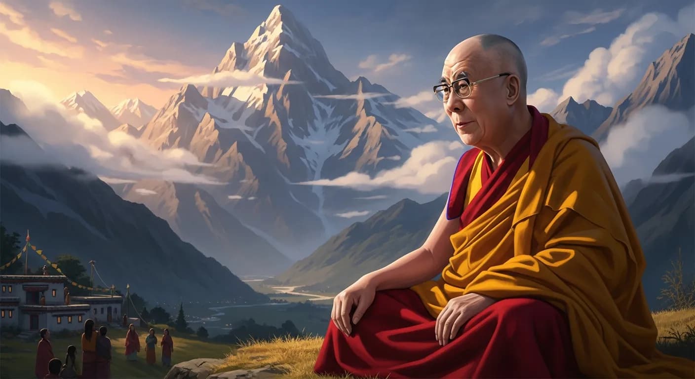 「ダライ・ラマ14世」「私たちは肩を寄せ合って生きています。 だから、この世における私たちの第一の目的は、他人の役に立つことです。 たとえ他人の役に立てない者でも他人を傷つけてはいけません。」の画像