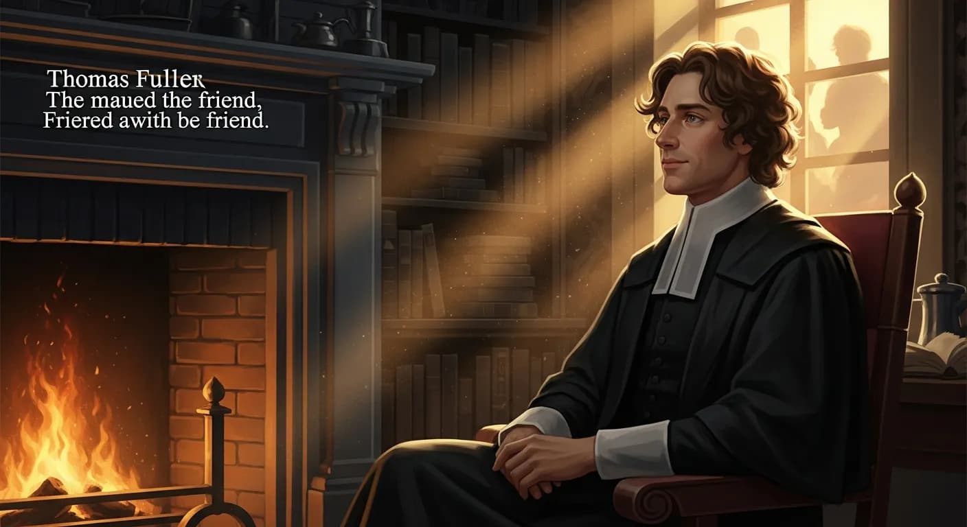 「Thomas Fuller」「見えないところで友人の事を良く言ってる人こそ信頼できる」の画像