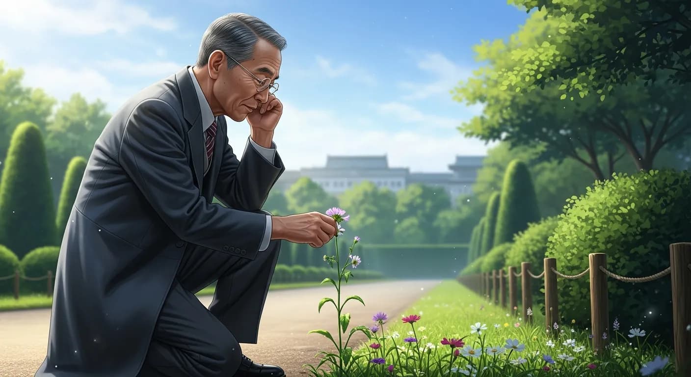 「昭和天皇」「雑草という名前の草は無い」の画像