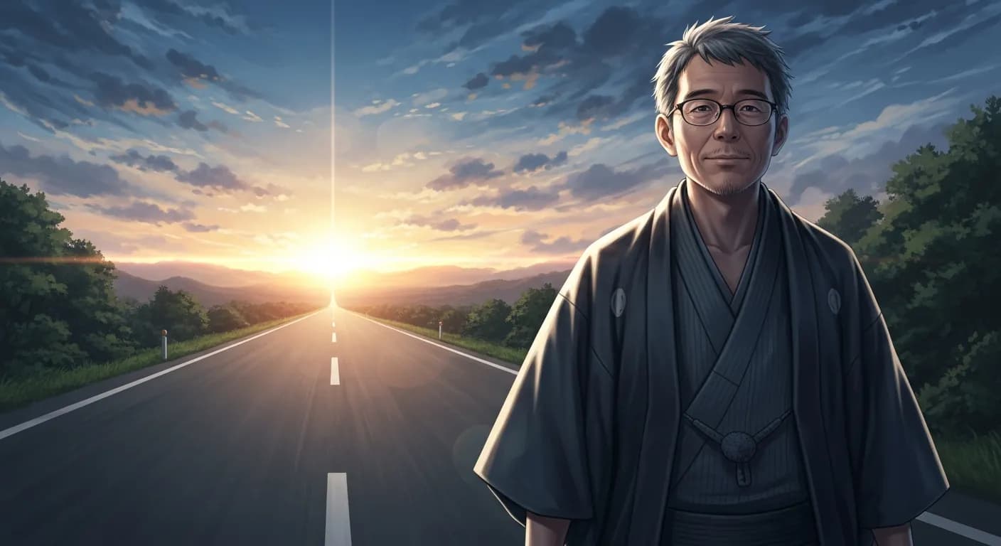 「武者小路実篤」「この道より、われを生かす道なし。この道を歩く。」の画像