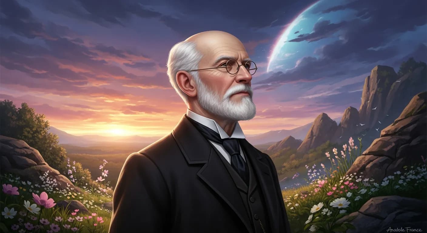 「アナトール・フランス」「人生の真実は、美味で、恐ろしく、魅力的で、奇怪、甘くて、苦い。 そしてそれがすべてである。」の画像