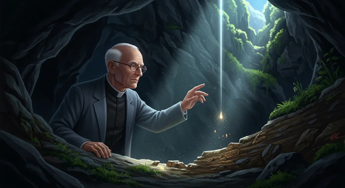 「ピエール・テイヤール・ド・シャルダン」「我々の人生が素晴らしく、またうまく生きられるには、 我々がそれをはっきりと理解していたかどうかが重要なのではない。 ともすれば、我々が軽蔑しがちな方面から生活が豊かになることが多いのである。」の画像