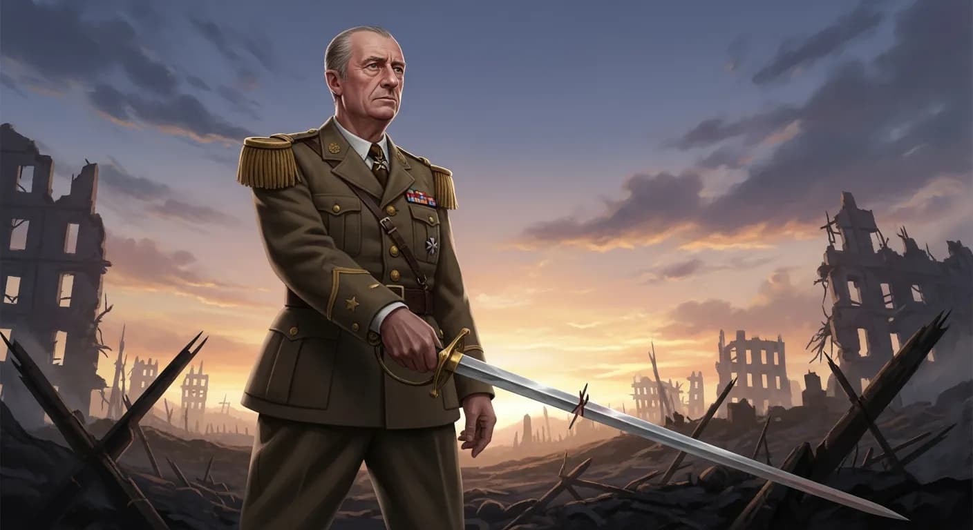 「シャルル・ド・ゴール」「剣は折れた。だが私は折れた剣の端を握ってあくまで戦うつもりだ。」の画像