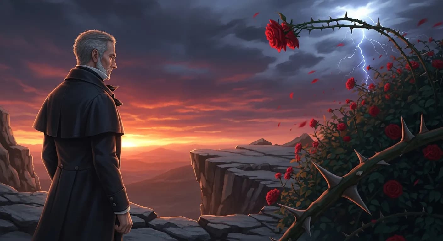 「エルンスト・アルント」「バラが刺の中に咲くように,恋は怒りの中に咲いて燃える.」の画像