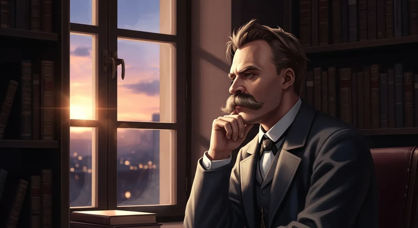 「フリードリヒ・ニーチェ」「自己侮蔑という男子の病気には、 賢い女に愛されるのがもっとも確実な療法である。」の画像