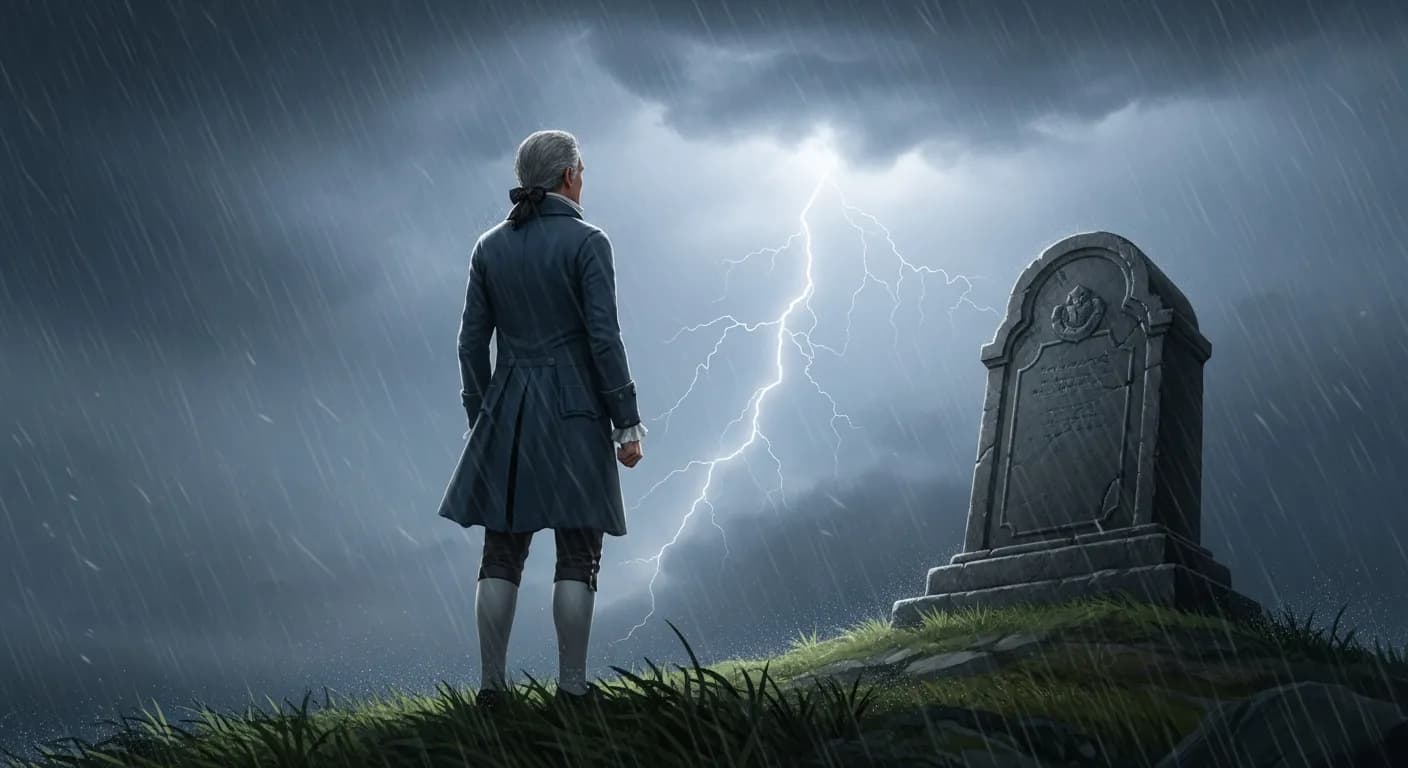 「ゲオルク・クリストフ・リヒテンベルク」「墓は、運命の嵐を防ぐ最良の砦である。」の画像