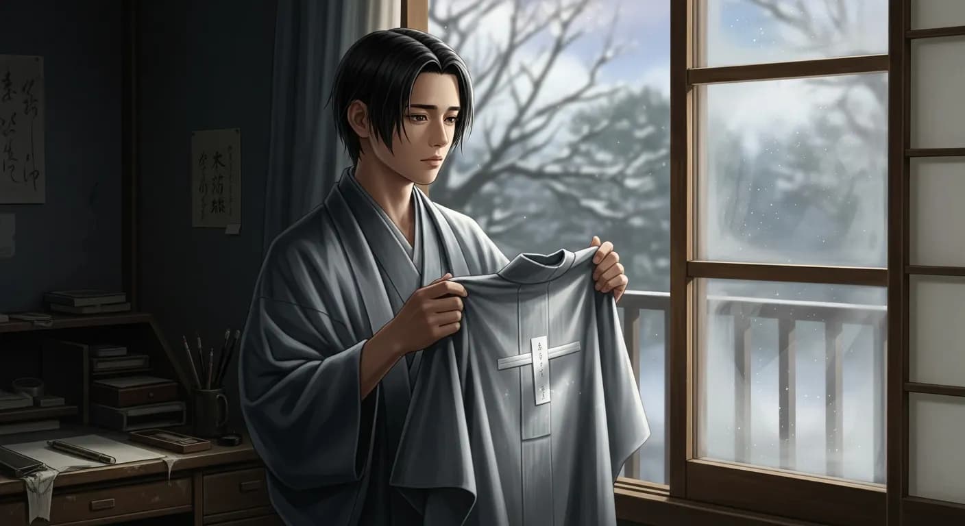 「太宰治」「死のうと思っていた。 今年の正月、よそから着物一反もらった。 お年玉としてである。着物の布地は麻であった。 鼠色の細かい縞目が織り込まれていた。これは夏に着る着物であろう。 夏まで生きていようと思った...」の画像