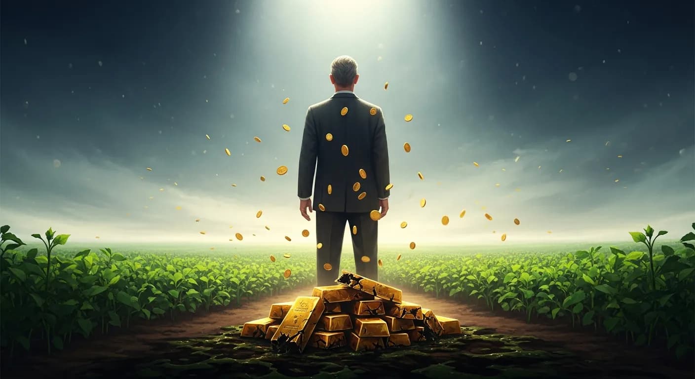 「クリント・マーチンソン・シニア」「金は肥料のようなものだ。 ばらまけば役に立つが、一ヶ所に積んでおくとひどい臭いがしてくる。」の画像