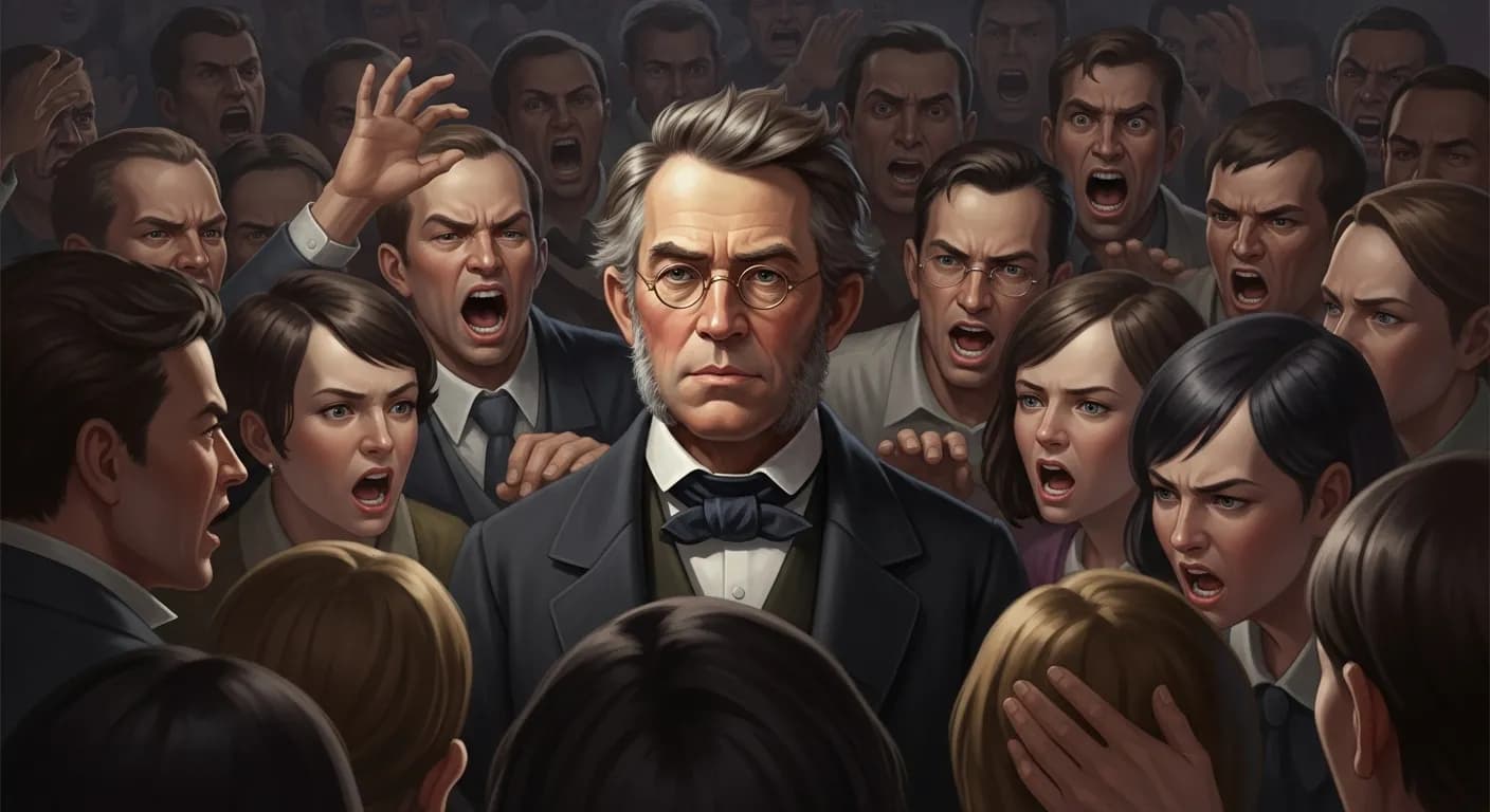 「ラルフ・ワルド・エマーソン」「君があまりに大きな声でわめき立てるので、私は君の言うことが聞き取れない。」の画像