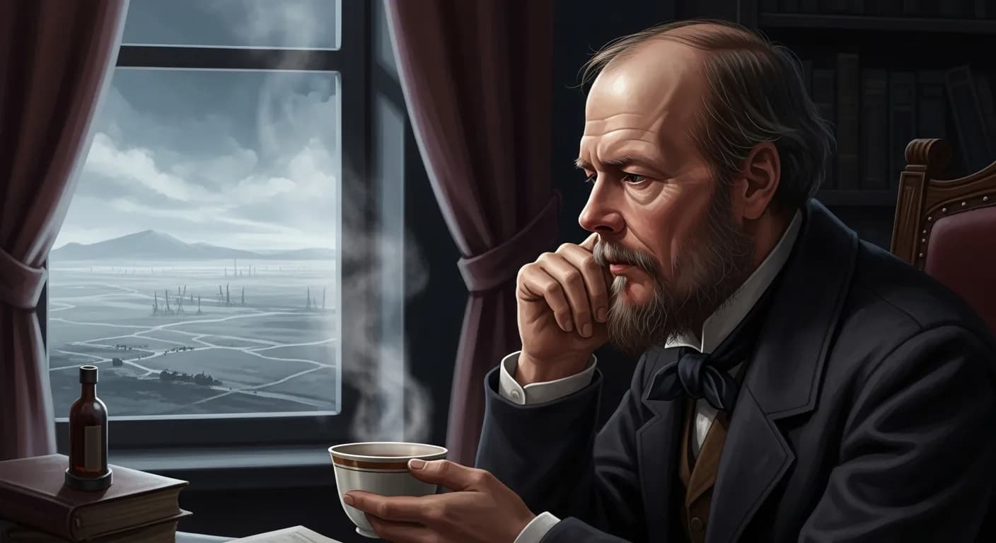 「フョードル・ドストエフスキー」「一杯の茶のためには、世界など滅んでもいい。」の画像