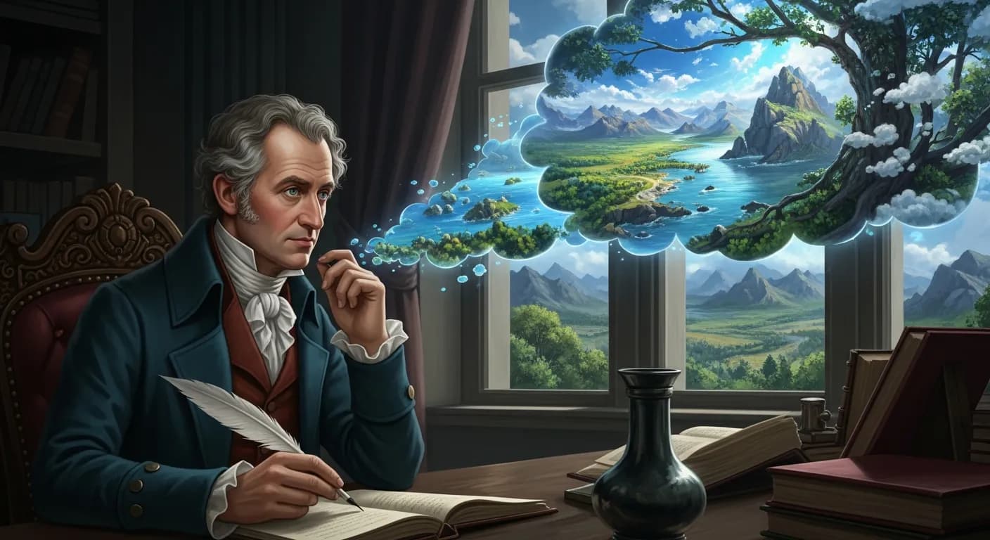 「ヨハン・ヴォルフガング・フォン・ゲーテ」「決然たる意志の持ち主は、世界を自分に合わせて形作る。」の画像