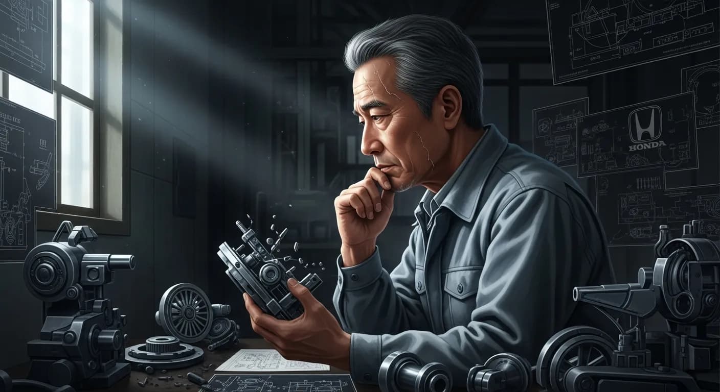 「本田宗一郎」「私のやった仕事で本当に成功したのは、全体のわずか1%にすぎない。
99%は失敗の連続であった」の画像