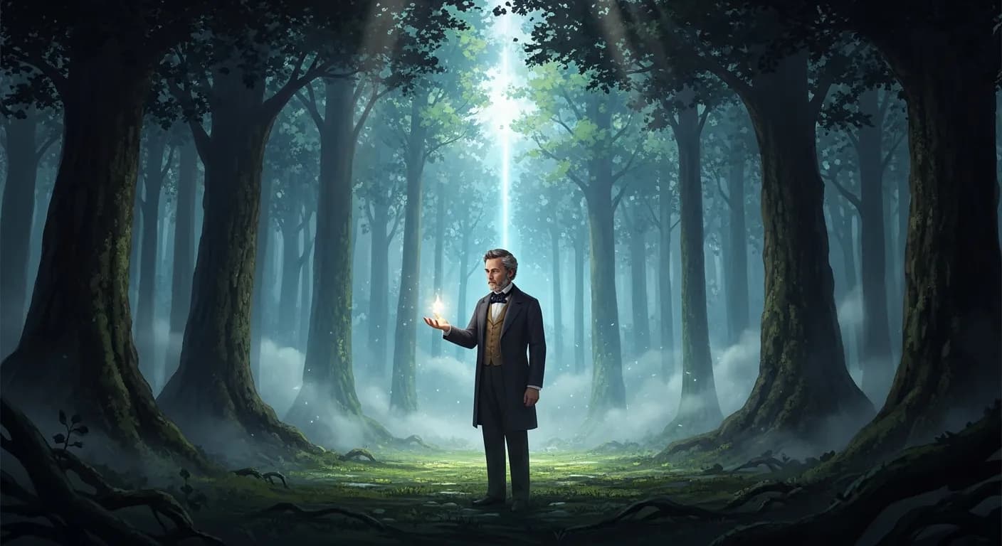 「ラルフ・ワルド・エマーソン」「人間の幸福は、決して神や仏が握っているものではない。 自分自身の中にそれを左右するカギがある。」の画像