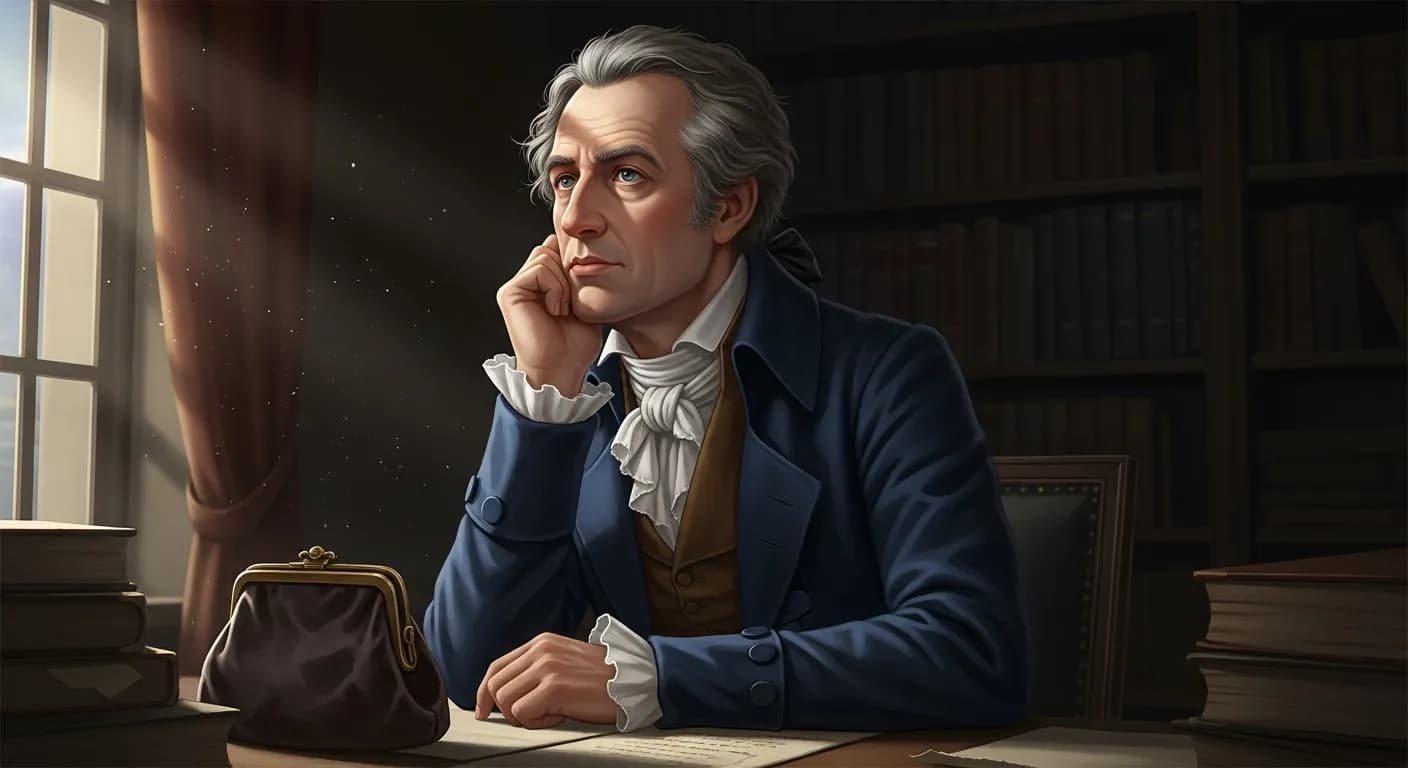 「ヨハン・ヴォルフガング・フォン・ゲーテ」「財布が軽ければ心は重い。」の画像