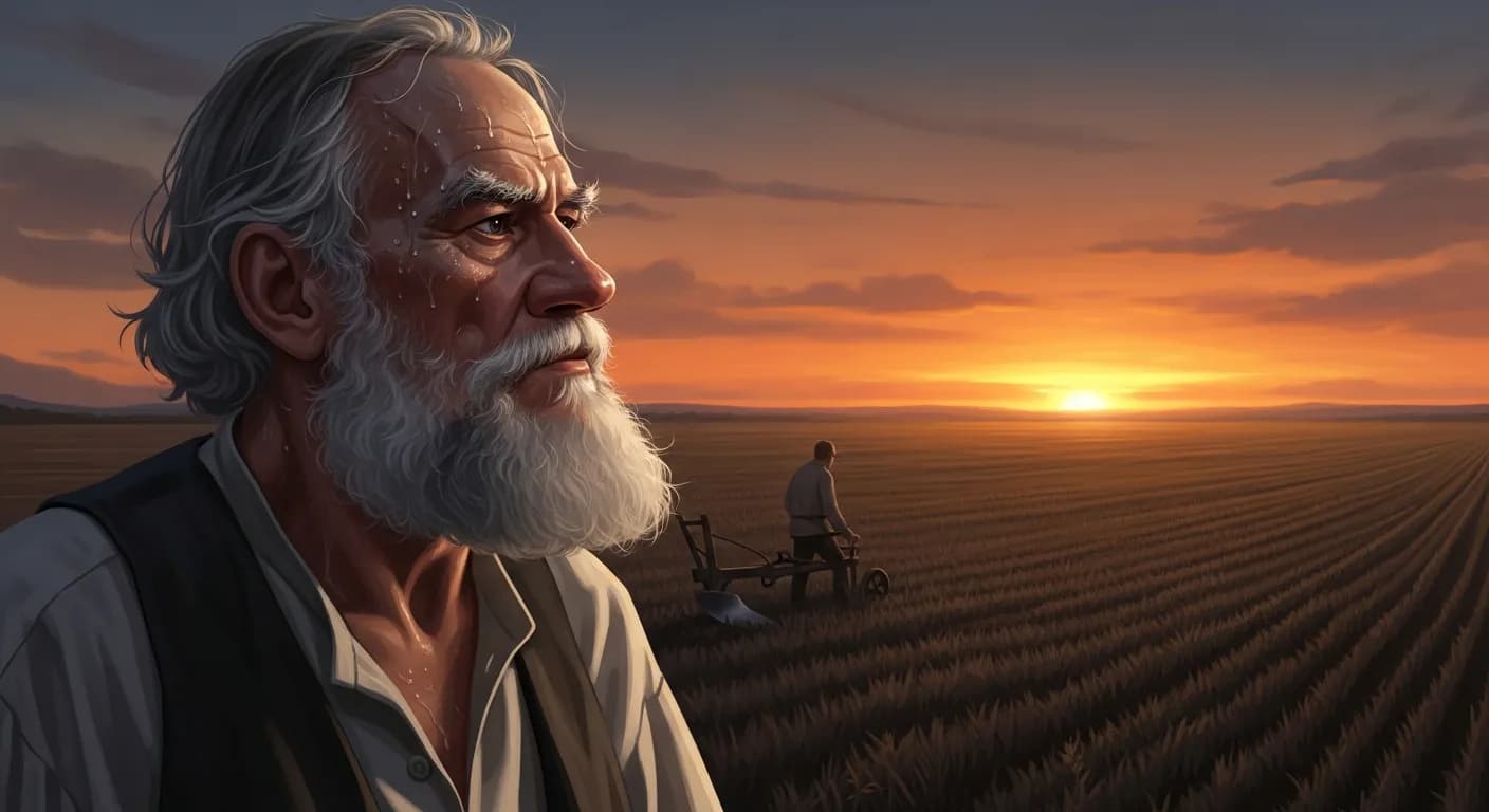 「レフ・トルストイ」「人間が幸福であるために避けることのできない条件は勤労である。」の画像