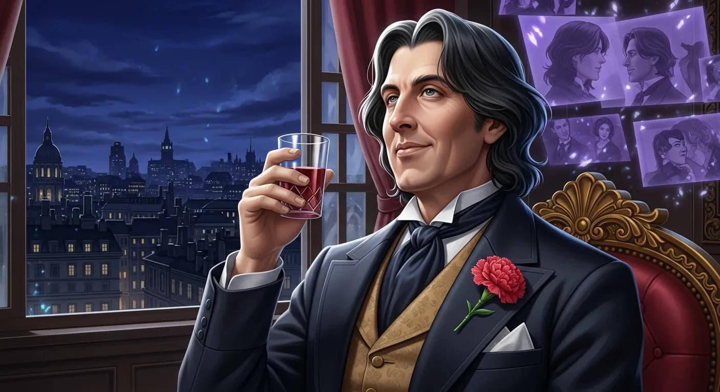 「オスカー・ワイルド」「男は常に女の初恋の人でありたがる。それが男の無様な虚栄である。」の画像