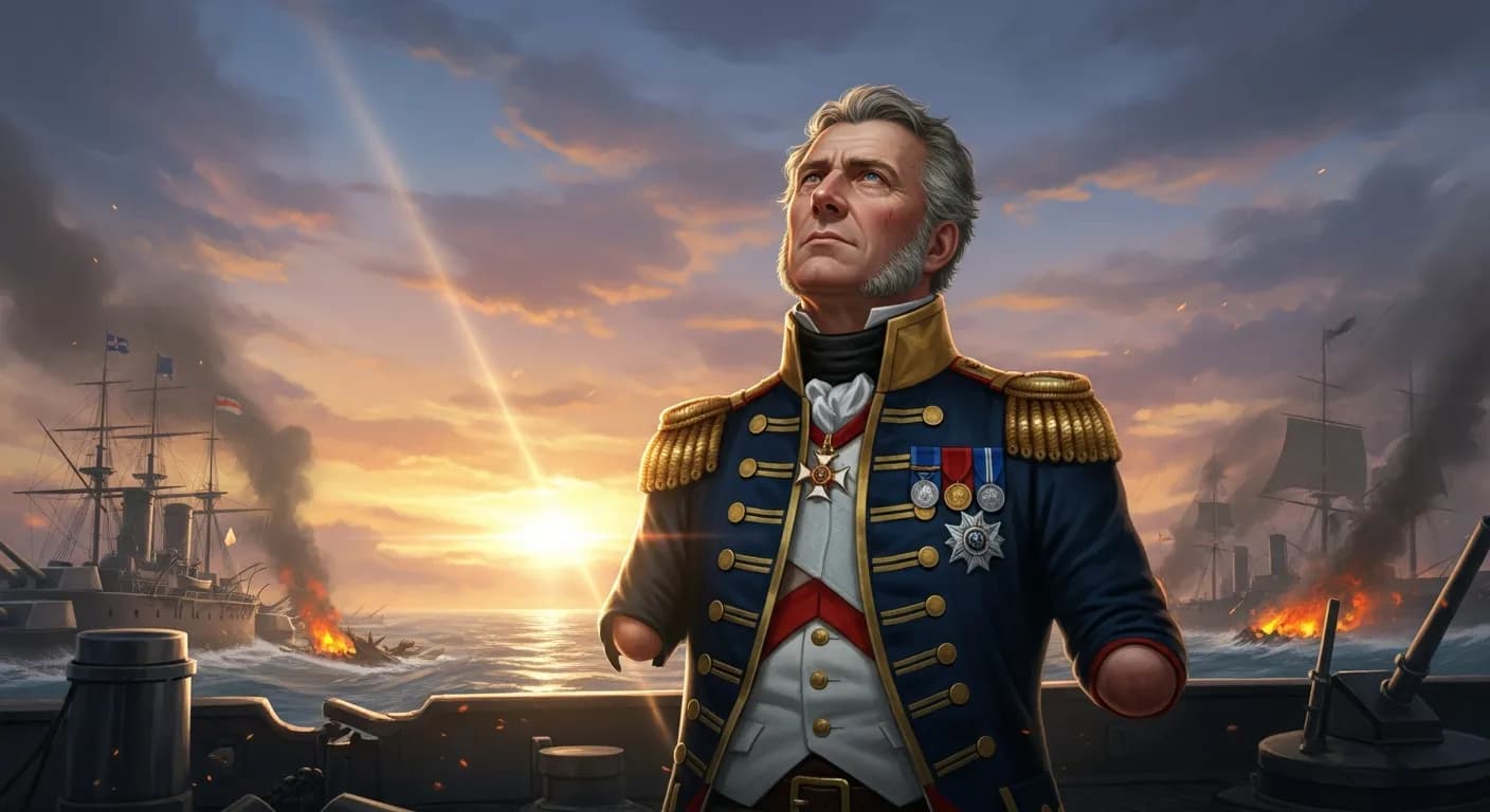 「ホレーショ・ネルソン」「神に感謝します。私は義務を果たしました。」の画像