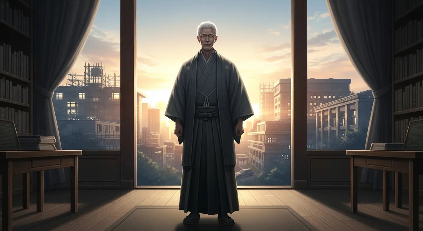 「大隈重信」「学問は脳、仕事は腕、身を動かすは足である。しかし、卑しくも大成を期せんには、先ずこれらすべてを統(す)ぶる意志の大いなる力がいる、これは勇気である。」の画像