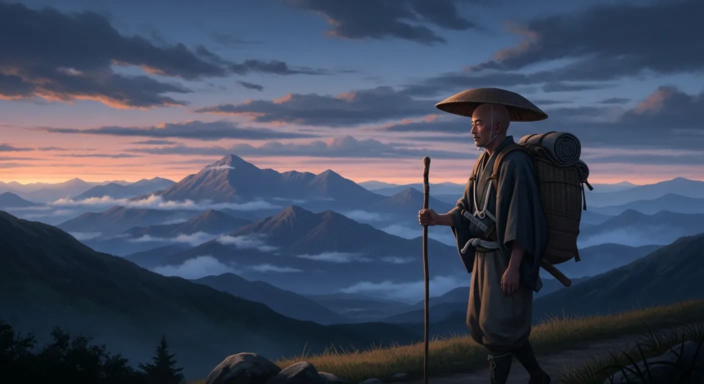 「松尾芭蕉」「月日は百代の過客にして行かふ年も又旅人也。」の画像