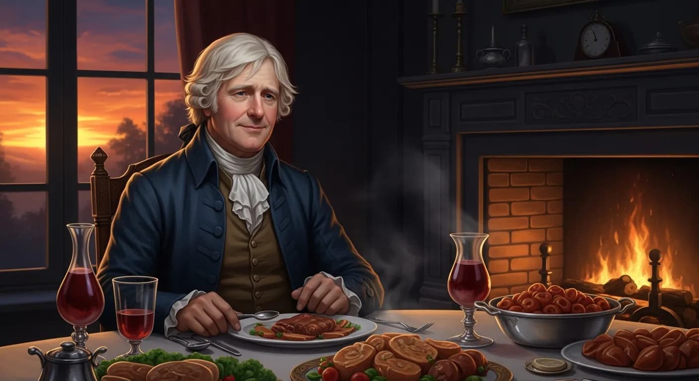 「サミュエル・ジョンソン」「男というものは、女房が小難しいことを喋っているときより、 自分の食卓にうまい料理があるときのほうがもっと嬉しいものである。」の画像