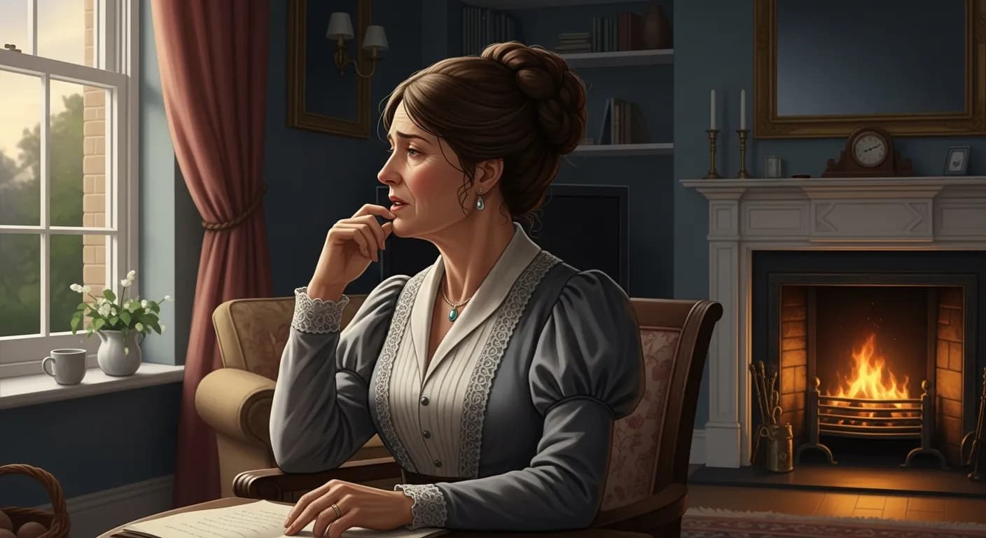 「エリザベス・ギャスケル」「男というものは……家ではまったく邪魔になります!」の画像