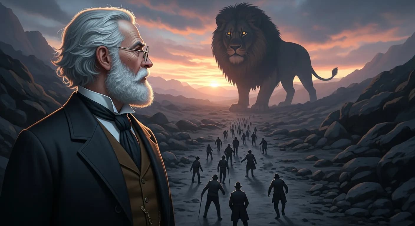 「カール・ヒルティ」「幸福、それは君の行くてに立ちふさがる獅子である。 たいていの人はそれを見て引き返してしまう。」の画像