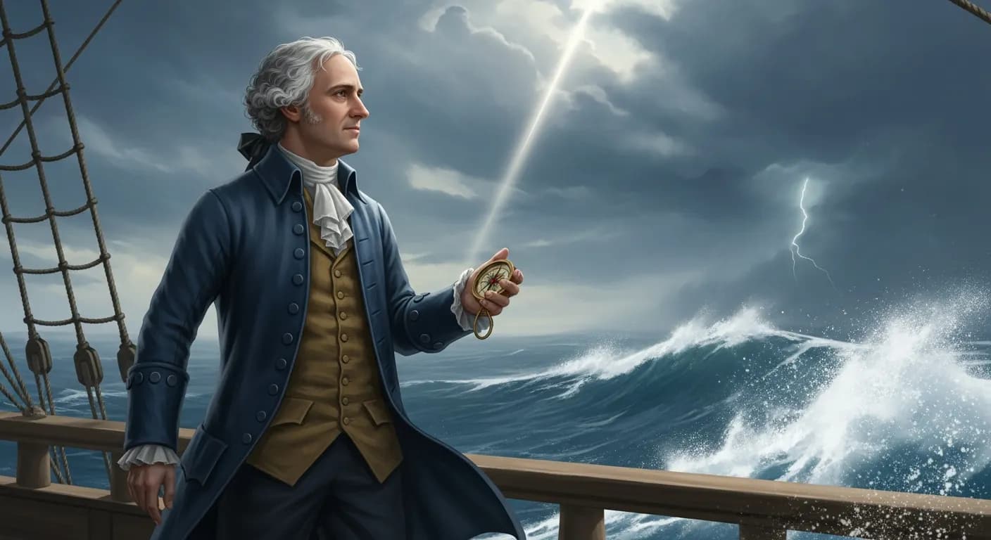 「アレキサンダー・ポープ」「私たち一人一人が航海しているこの人生の広漠とした大洋の中で、 理性は羅針盤、情熱は疾風。」の画像